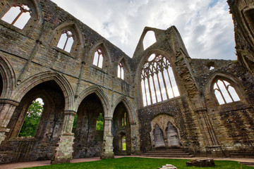 The ruins of Tintern Abbey, founded by Walter de Clare, Lord of Chepstow, on 9 May 1131. It is...