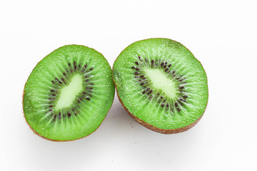 Fototapeta premium kiwi fruit on white background