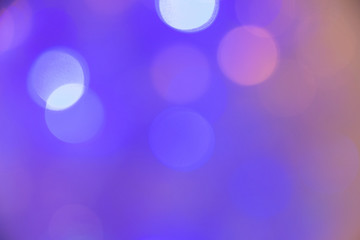 Abstract bokeh of cold and warm lights