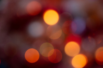 Abstract bokeh of warm lights