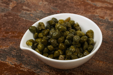Capers in the bowl
