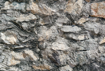 Old castle wall. Stone wall