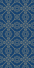 Oriental geometric islamic pattern with moroccan, persian and arabic motif and ornaments