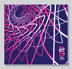 Template curved line vector modern brochure ,poster, backgound, cover ,