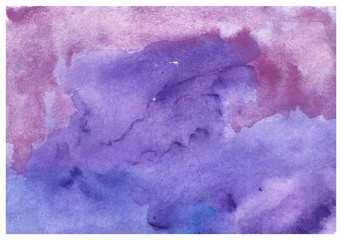 purple blue abstract background hand painting