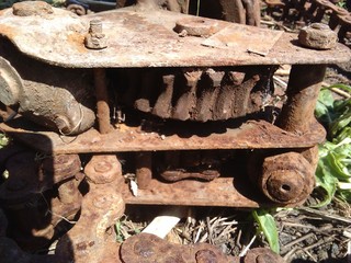 Old rusty winch