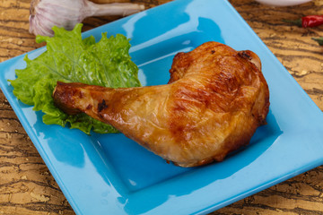 Roasted chicken leg