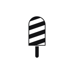 ice cream icon vector design isolated. Food and drink vector concept black on a white background 