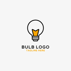 bulb icon vector, illustration of logo template
