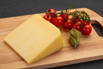 Hard parmesan cheese piece