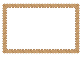 Marco formada por una cuerda de esparto. © Gabrieuskal