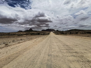 high road in the desert