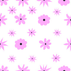 Seamless floral pattern in vector.