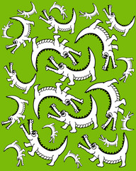 dragon seamless pattern