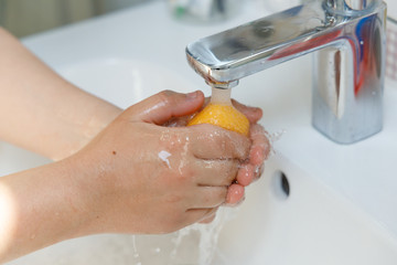 Hygiene. Cleaning Hands. Washing hands,Soap