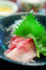 A Bream Sashimi On Plate