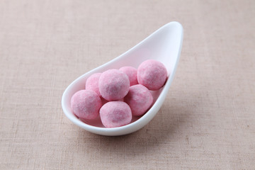 スノーボール クッキー 砂糖 菓子 ピンク テーブルクロス