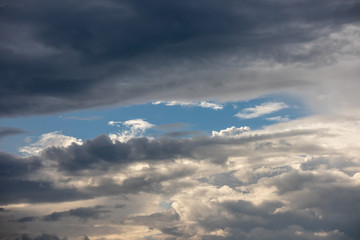 blue sky with clouds