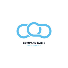 Creative Chain vector logo icon design template. Abstract logotype concept element sign shape.