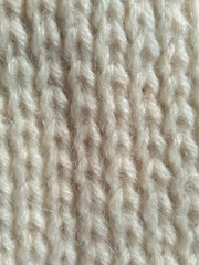 knitted white wool texture