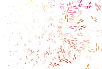 Light Multicolor vector natural backdrop with leaves.