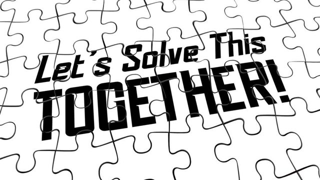 Lets Solve This Together Puzzle Pieces Working Unity Solution 3d Animation