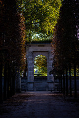 Garden in Paris, France