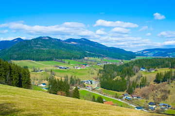 Fototapeta na wymiar Alps mountains in Austria. Beautiful landscape.