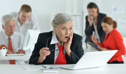 Portrait of group of successful business people