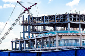 Construction of the Sarasota Memorial Hospital-Venice. Designed to be flexible and expandable, it will open with 110 private rooms with the capacity to expand to 270 rooms