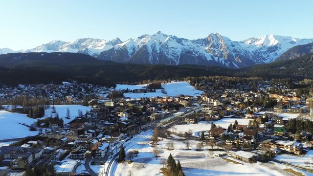 Seefeld in Tirol back travelling - Aerial Phantom 4 drone