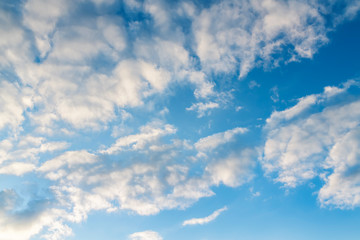 Obraz premium Beautiful blue sky and white clouds. Nature background.