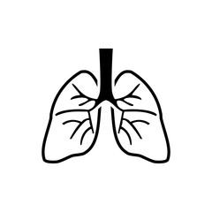 Lungs icon trendy