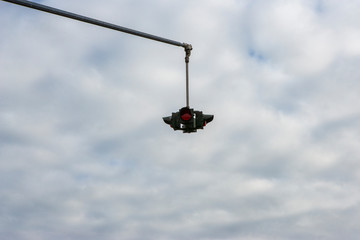 hanging traffic light