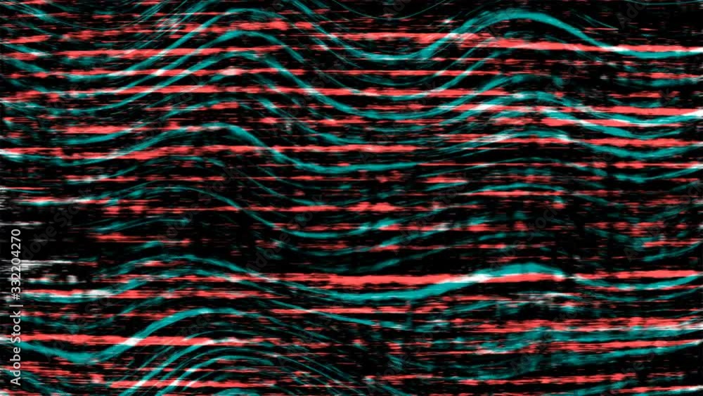 Poster rgb noise lines wavy flickering running glitch background
