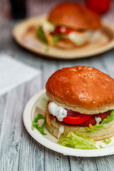 Mini Paalak (Spinach) Corn Burger