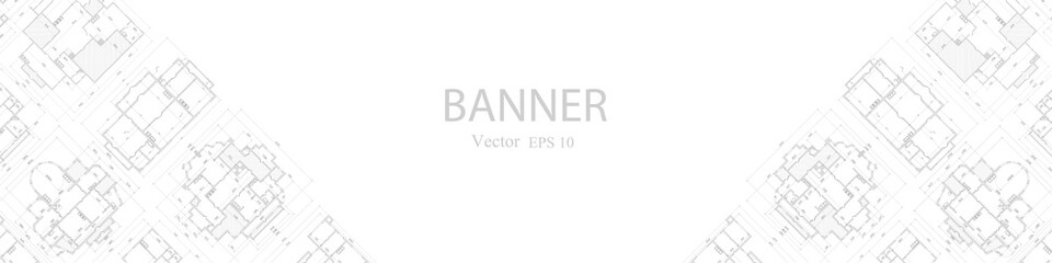 House plan project .Technical drawing background.Engineering design .Vector , illustration.	