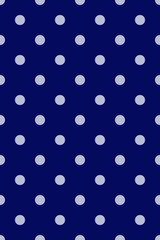 seamless pattern with polka dots on a Phantom Blue background. vector.