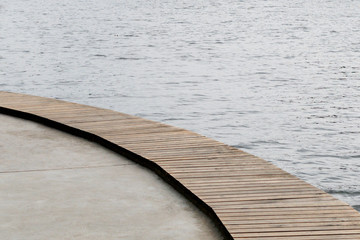 Fragment of the pier on the embankment