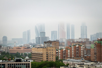 Moscow, Russia. City view from the roof