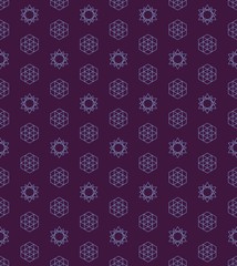  pattern and  star on a seamless spring pattern.