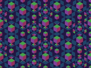 Seamless bright spring pattern with  ornament and   geometry.
