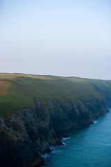 Fototapeta na wymiar Rocky coastline with cliffs, beach