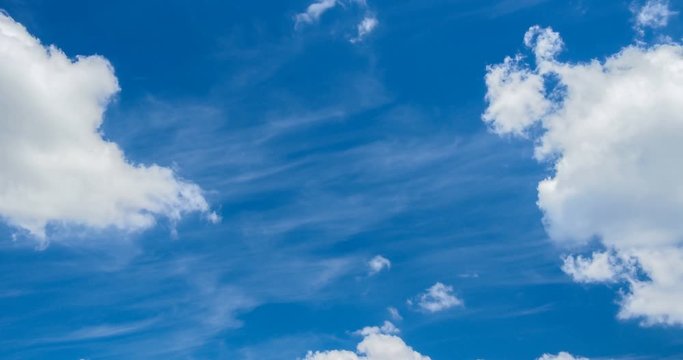 Passing cloud with blue sky in the afternoon