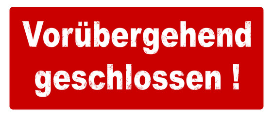 Stempel weiß auf rotem Hintergrund 