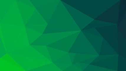 Modern green low poly concept illustration