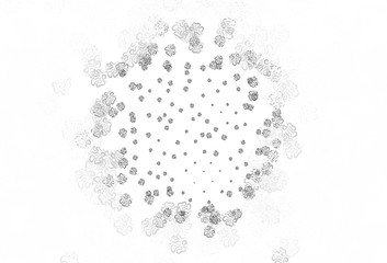 Light Gray vector pattern with random forms.