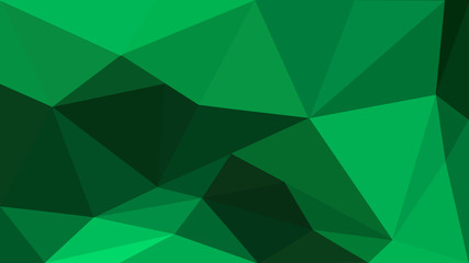 Abstract background with triangles. Green low poly background