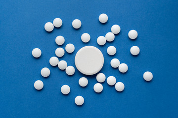 Pills against the virus Coronavirus or COVID-19 concept. Medical concept of Virus Pandemic Protection, Coronavirus COVID-19