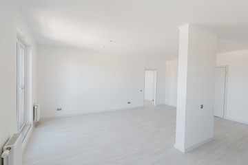 bright new unfurnished apartment with clean interior